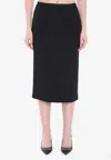 Dolce & Gabbana Longuette Pencil Skirt In Black