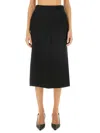 Dolce & Gabbana Gabardine Virgin-wool Midi Skirt