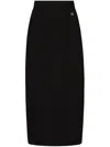 Dolce & Gabbana Cady Calf-length Skirt With Slits