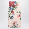Dolce & Gabbana Longuette Skirt With Floral Print In Multi