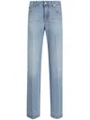 Dolce & Gabbana Straight-leg Blue Jeans With A Distressed Effect In Blue