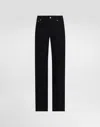 Dolce & Gabbana Loose Denim Jeans With Pressed Pleat In Multicolor