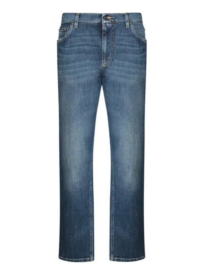 Dolce & Gabbana Blue Loose Fit Jeans