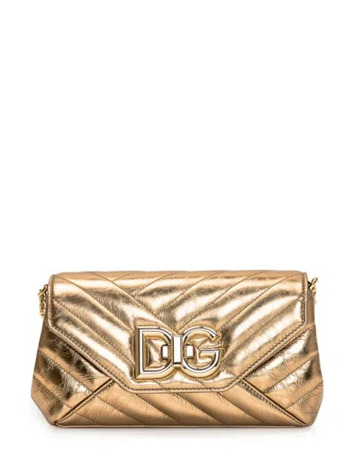 Dolce & Gabbana Lop Small Bag In Gold
