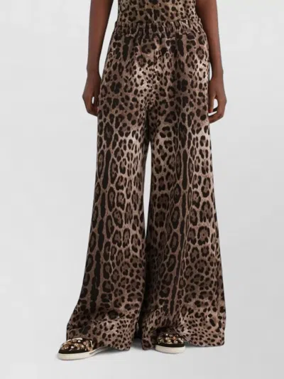 Dolce & Gabbana Lounge Trousers Animal Print Elastic Waistband