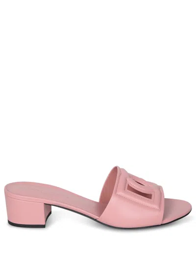 Dolce & Gabbana Low Heel Pink Sandal