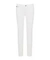 Shop Dolce & Gabbana Low-rise Skinny Jeans In White