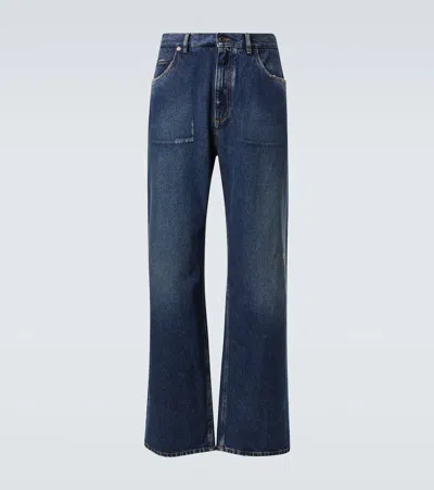 Dolce & Gabbana Low-rise Wide-leg Jeans In Blue