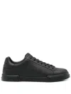 Dolce & Gabbana Portofino Light Black Sneakers With Logo Patch On The Tongue And Tonal Logo Lettering On The Heel In In Black