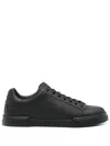 Dolce & Gabbana Portofino Light Black Sneakers With Logo Patch On The Tongue And Tonal Logo Lettering On The Heel In In Black