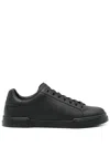 Dolce & Gabbana Portofino Light Black Sneakers With Logo Patch On The Tongue And Tonal Logo Lettering On The Heel In In Black