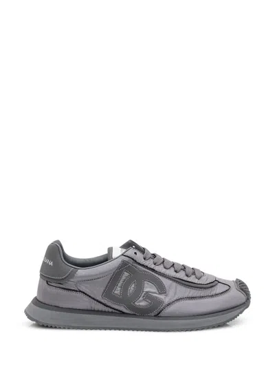 Dolce & Gabbana Low Sneaker Ny In Gray