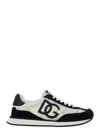 Dolce & Gabbana Black And White Low Top With Lace Details And Dg Patch On The Side