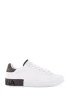 Dolce & Gabbana Sneakers From The Portofino Line In Calfskin In White