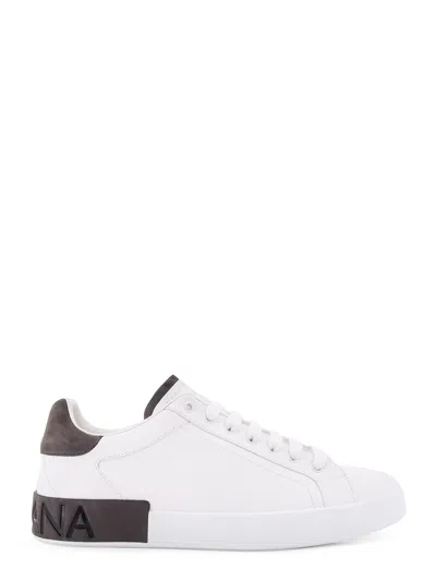 DOLCE & GABBANA LOW-TOP LEATHER SNEAKERS