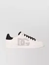 Dolce & Gabbana Portofino Leather Low-top Sneakers In White