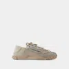 Dolce & Gabbana Nsl Lace-trimmed Low-top Sneakers In Pink