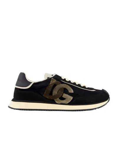 DOLCE & GABBANA DOLCE  GABBANA LOGO DETAILED LACE-UP SNEAKERS
