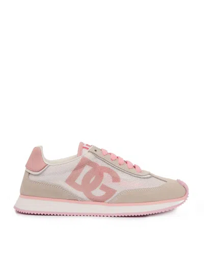 Dolce & Gabbana Kids' Low-top Sneakers In Pink