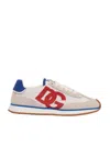 Dolce & Gabbana Dg Cushion Leather-trimmed Sneakers In White