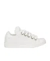 Dolce & Gabbana Engraved Logo Low-top Lace-up Sneakers In White