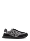 Dolce & Gabbana Low-top Wool Sneakers With Suede Inserts
