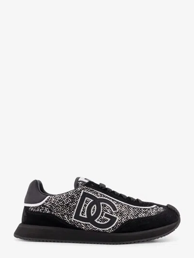 DOLCE & GABBANA LOW-TOP WOOL SNEAKERS WITH SUEDE INSERTS