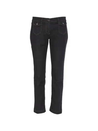 Pre-owned Dolce & Gabbana Low-waist Jeans In Blue