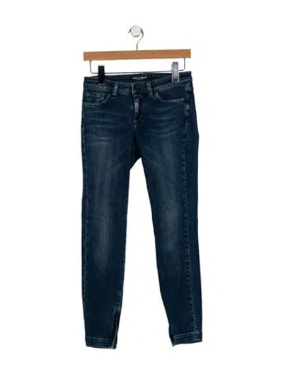 Pre-owned Dolce & Gabbana Low-rise Skinny Leg Jeans In Blue
