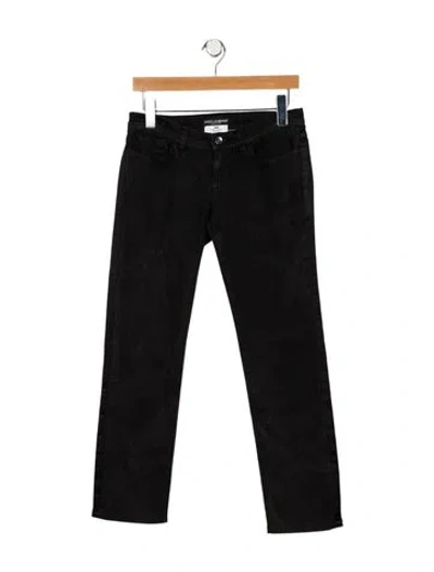 Pre-owned Dolce & Gabbana Low-rise Straight Leg Jeans In Black