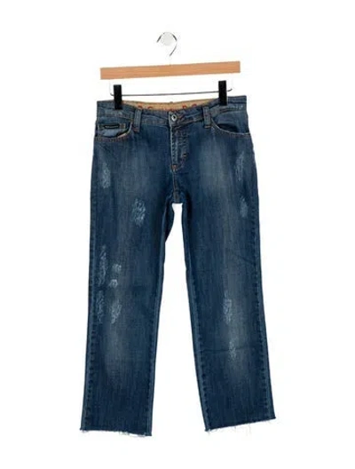 Pre-owned Dolce & Gabbana Low-rise Straight Leg Jeans In Blue