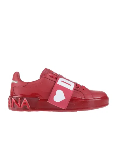 Dolce & Gabbana Low-top Casual Shoes In Red