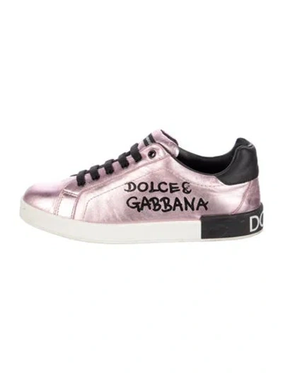Pre-owned Dolce & Gabbana Babies' Low-top Leather Sneakers