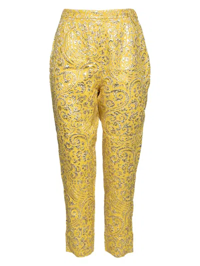 Pre-owned Dolce & Gabbana Lurex Trousers