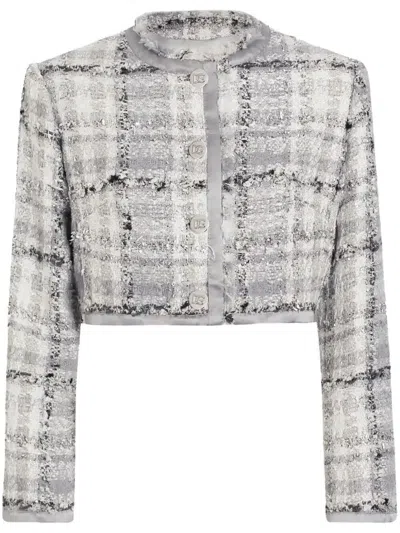 DOLCE & GABBANA LUREX TWEED JACKET - WOMEN'S - POLYAMIDE/WOOL/SPANDEX/ELASTANE/METALLIZED POLYESTER SILK