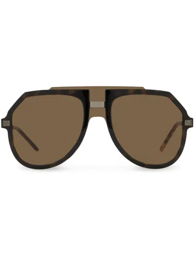 Dolce & Gabbana Lusso Sartoriale Sunglasses In Brown