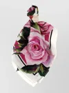 Dolce & Gabbana Luxurious Silk Scarf With Bold Floral Print