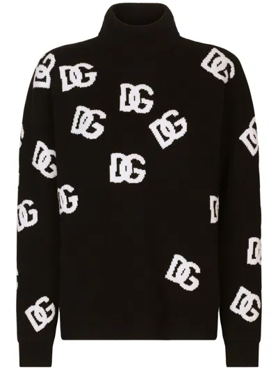 Dolce & Gabbana Luxurious Wool Turtleneck Sweater For Women In Black