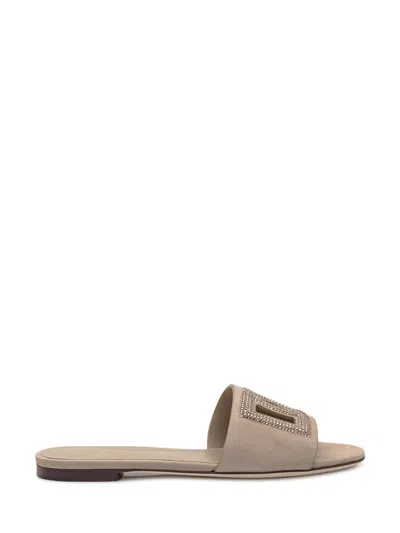 Dolce & Gabbana Luxury Cashmere Slides In Multi