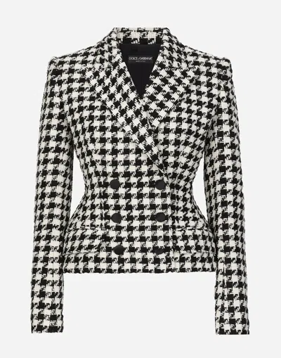 DOLCE & GABBANA MACRO-HOUNDSTOOTH DOLCE JACKET