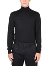 Dolce & Gabbana Long-sleeved Turtleneck Sweater In Black