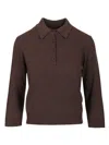 Dolce & Gabbana Maglione Rasato Fin.12 Polo Shirt Grey In Brown