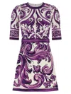 Dolce & Gabbana Majolica Print Mini Dress In Multi
