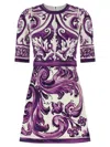 Dolce & Gabbana Majolica Print Mini Dress In Multi