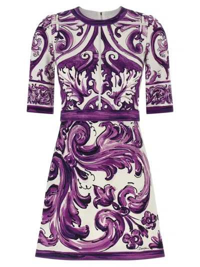 DOLCE & GABBANA MAIOLICA DRESSES MULTICOLOR