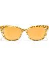 Dolce & Gabbana Maiolica Gialla Cat-eye Sunglasses In Yellow