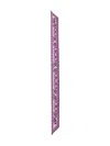 Dolce & Gabbana Silk Majolica Print Scarf In Purple