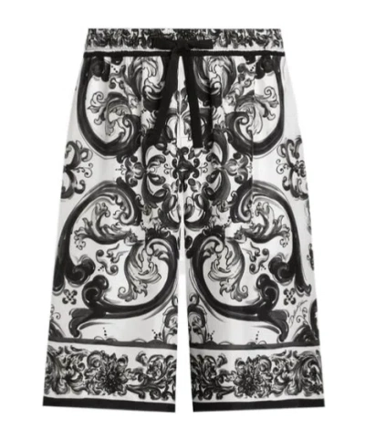 DOLCE & GABBANA DOLCE  GABBANA MAJOLICA-PRINTED JOGGING SHORTS