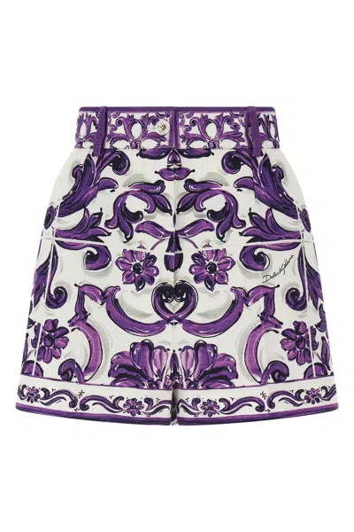 DOLCE & GABBANA 'MAIOLICA' PRINT BERMUDA SHORTS