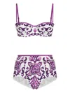 Dolce & Gabbana Majolica Print Bikini